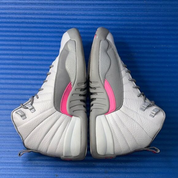 Size 6.5Y- GS Nike Air Jordan 12 Retro Dark Grey Rush Pink 510815-029 Women’s 8 - Picture 6 of 8